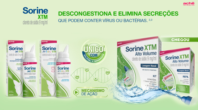 Kit Sorine XTM Alto Volume 9mg/ml 30 Envelopes com 4,5g cada + 1