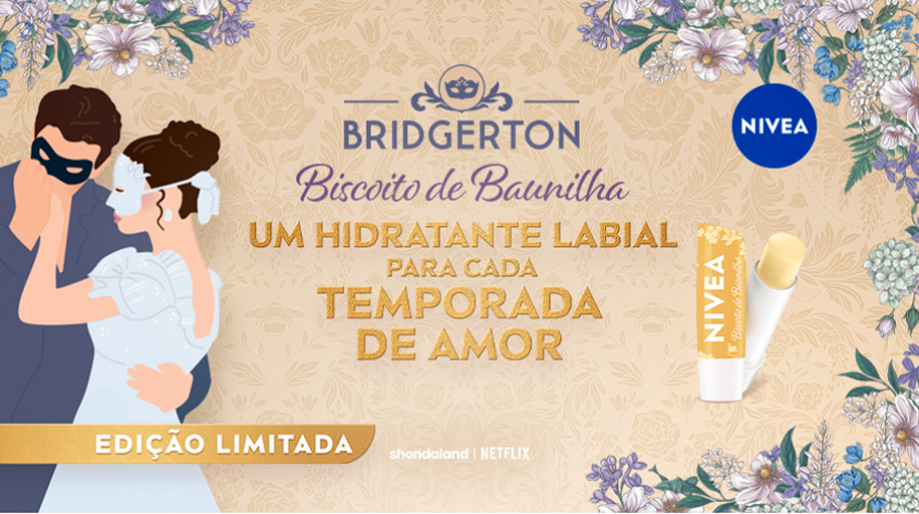 Hidratante Labial Nivea Bridgerton Biscoito de Baunilha 4,8g