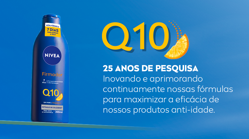 Fundo azul escuro. Ao lado esquerdo, o produto aparece em destaque, em embalagem azul.