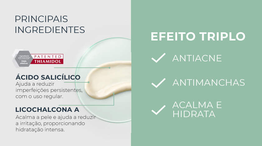 Este banner é dividido em duas partes. À esquerda, em um fundo cinza esverdeado, são mostrados os 