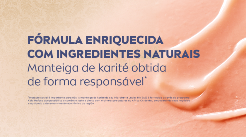 Fundo com textura cremosa em tom pêssego.