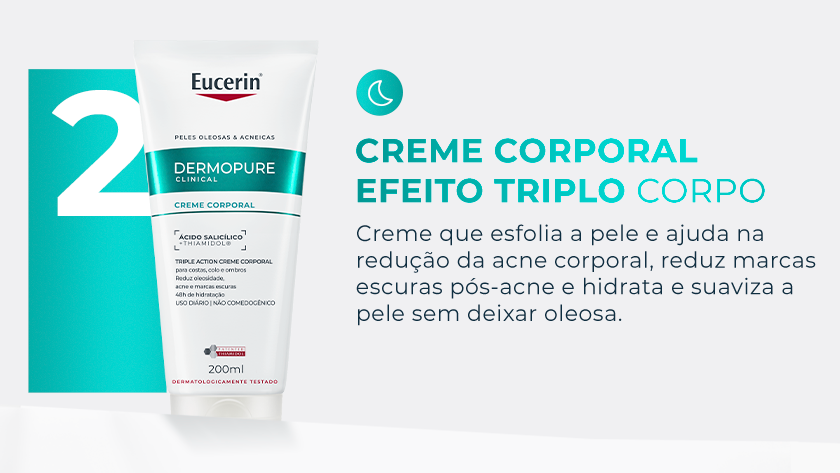 Banner publicitário com fundo claro e elementos em verde. À esquerda, há um grande número em destaque sobre um bloco vertical em tom verde-água. Em frente a ele, aparece uma embalagem de  bisnaga branca com detalhes em verde. À direita, o layout apresenta ícones circulares de sol e lua no topo.