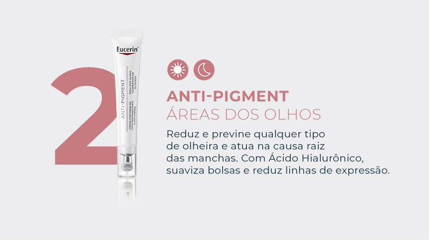 Publicidade do produto Eucerin Anti-Pigment para a área dos olhos, identificado com o número 