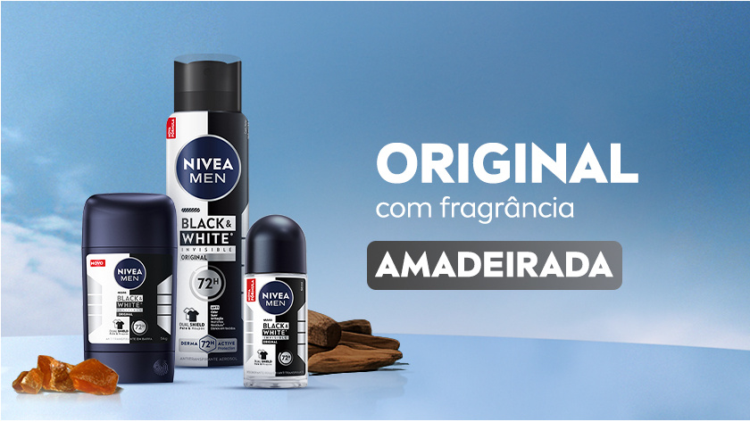 Imagem com fundo de céu azul. Ao lado esquerdo, a linha ORIGINAL aparece em destaque, ao lado de ingredientes.