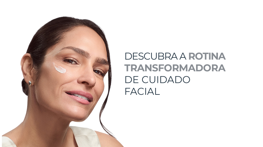 Imagem com fundo branco. Ao lado esquerdo, uma mulher aparece em destaque.