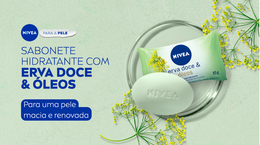 Sabonete em Barra Nivea Erva Doce & Óleos 85g | Droga Raia