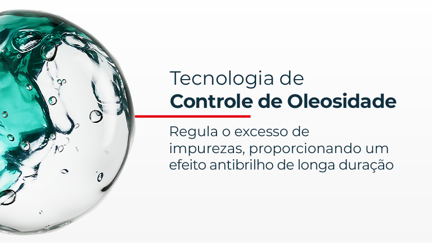 Composição visual com esferas translúcidas em tons de verde representando ativos cosméticos, sobre fundo claro, com design limpo que remete à tecnologia e cuidado com a pele.