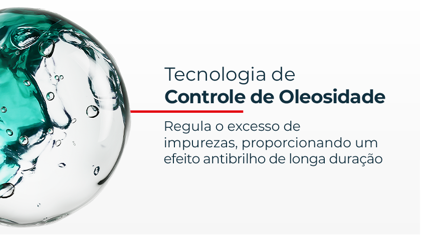 Composição visual com esferas translúcidas em tons de verde representando ativos cosméticos, sobre fundo claro, com design limpo que remete à tecnologia e cuidado com a pele.