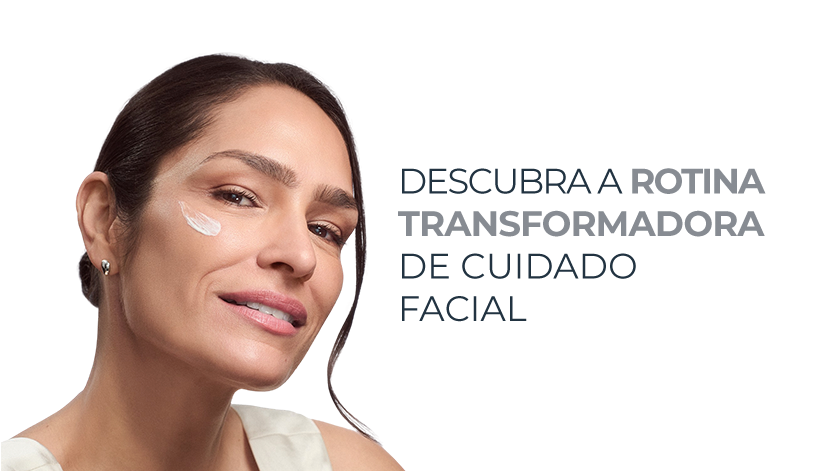 Imagem com fundo branco. Ao lado esquerdo, uma mulher aparece em destaque.