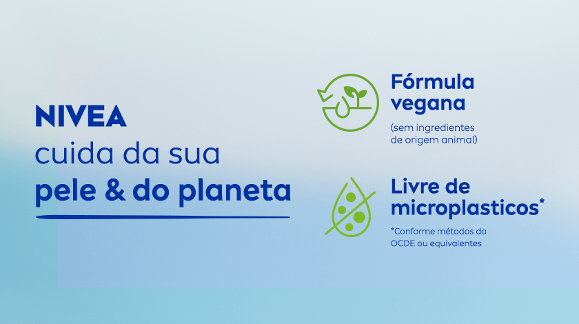 Fundo azul com cinza claro em degradê. À direita, dois ícones verdes: o primeiro mostra uma muda de semente plantada e uma gota de água. O segundo ícone representa uma gota com partículas.