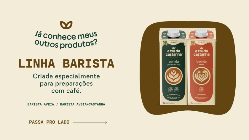Bebida Barista Aveia Com Castanha Caju A Tal da Castanha 1l