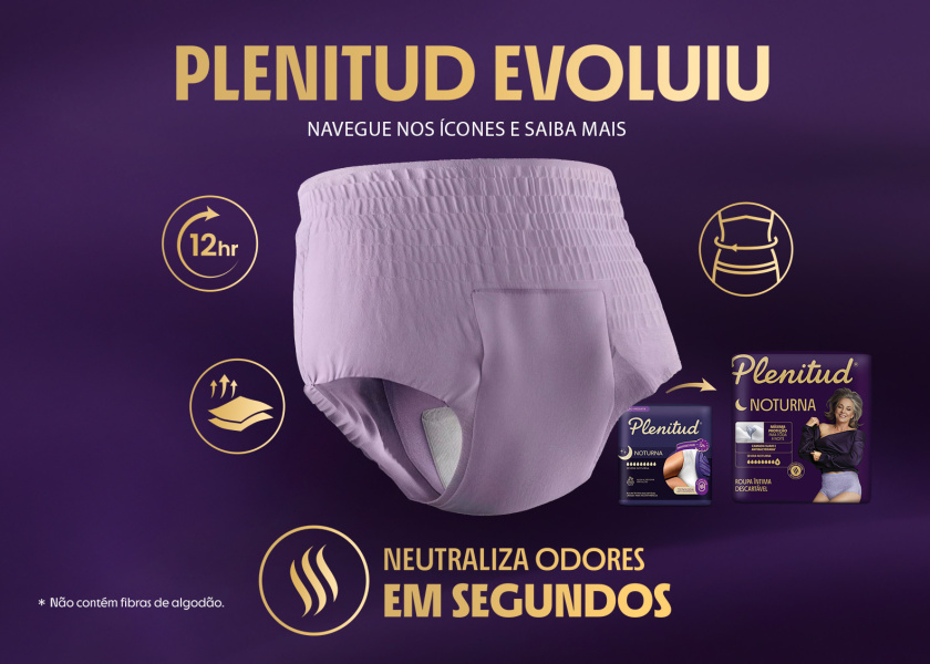 Roupa Intima Plenitud Noturna P/M 24 Unidades 1411195 | Drogasil