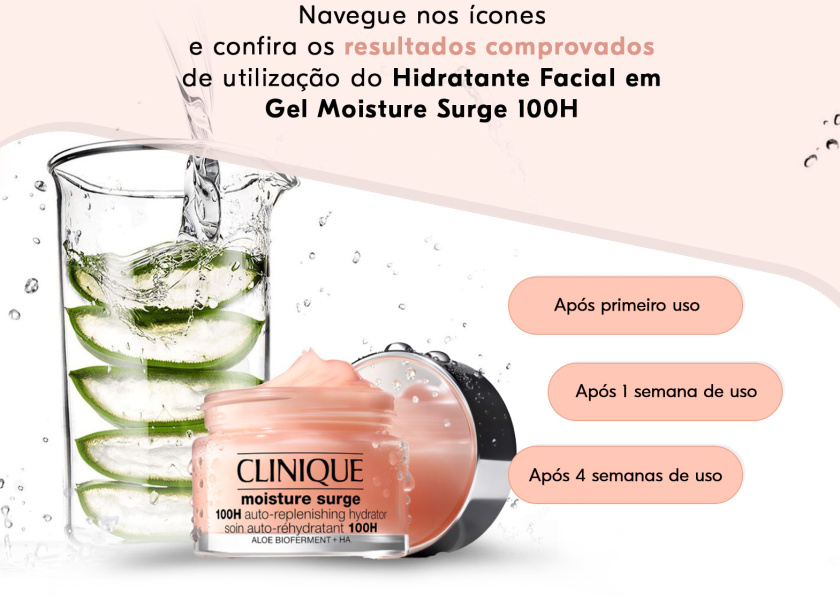 Hidratante Facial em Gel Clinique - Moisture Surge 100H 50ml