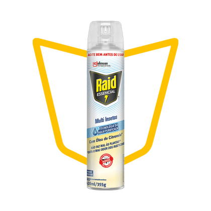 Inseticida Aerossol Multi-Insetos com Óleo de Citronela Raid