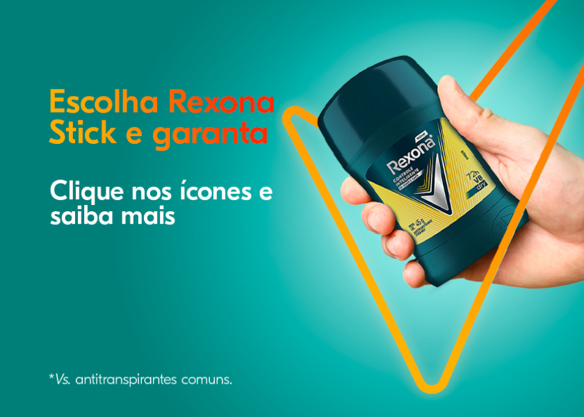 REXONA ANTITRANSPIRANTE STICK V8 DRY MEN 45G 1275244 | Drogasil